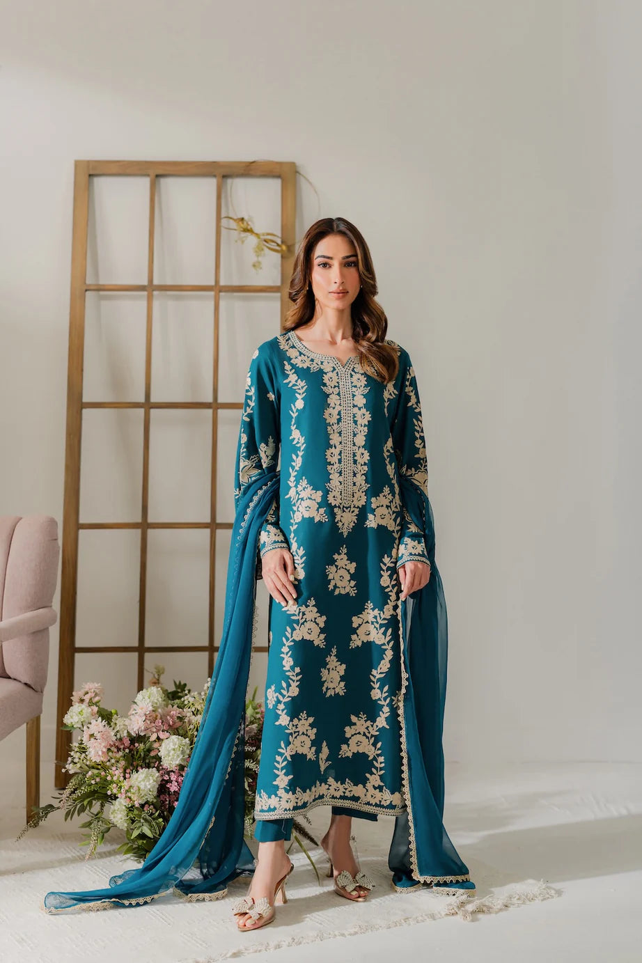 Airjet Lawn 3-Piece Embroidered Suit