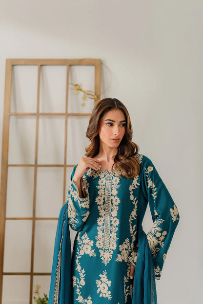 Airjet Lawn 3-Piece Embroidered Suit