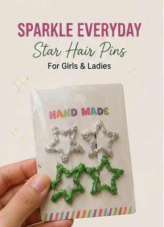 Handmade Hair Star Pins