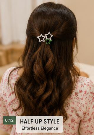 Handmade Hair Star Pins