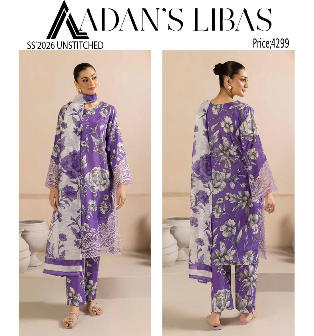 ADAN LIBAAS Luxury Premium Lawn Vol.